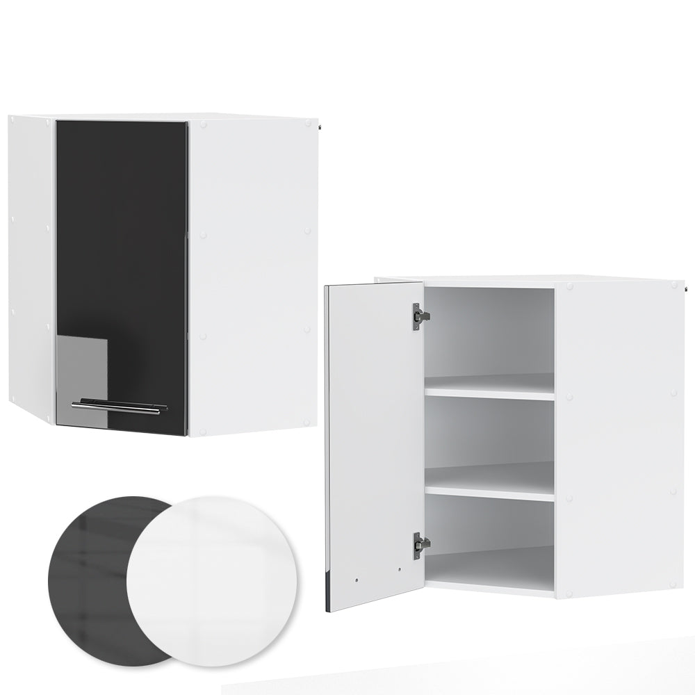 Vicco Mobile angolare da cucina Antracite lucido 57 cm
