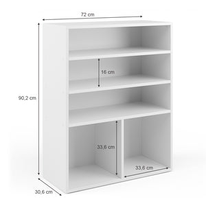 Vicco Libreria bambini Bianco 72 x 90.2 cm 2 scomparti