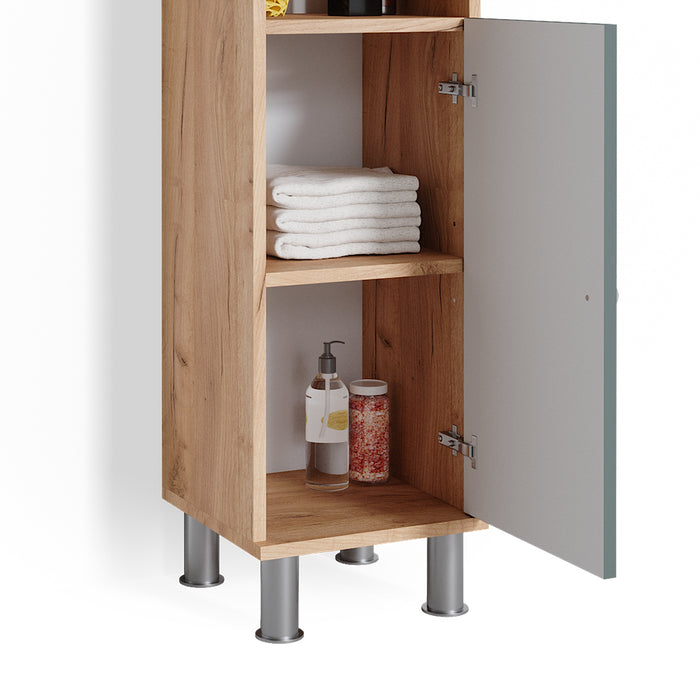 Vicco Set mobili bagno Verde 3 parti, con mobile midi