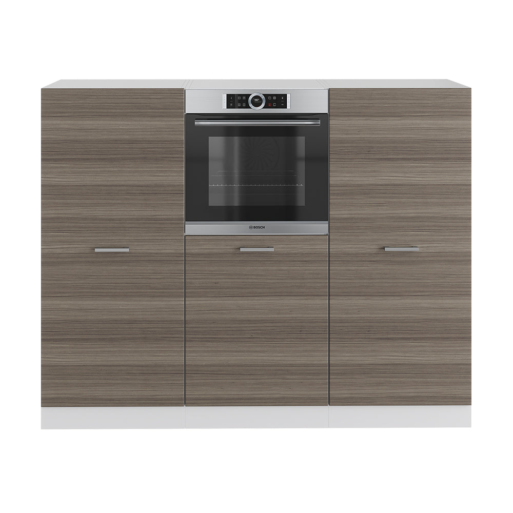 Vicco Cucine componibili piccole Grigio prezioso/bianco 180 cm senza piano di lavoro