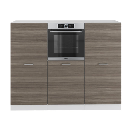 Vicco Cucine componibili piccole Grigio prezioso/bianco 180 cm senza piano di lavoro