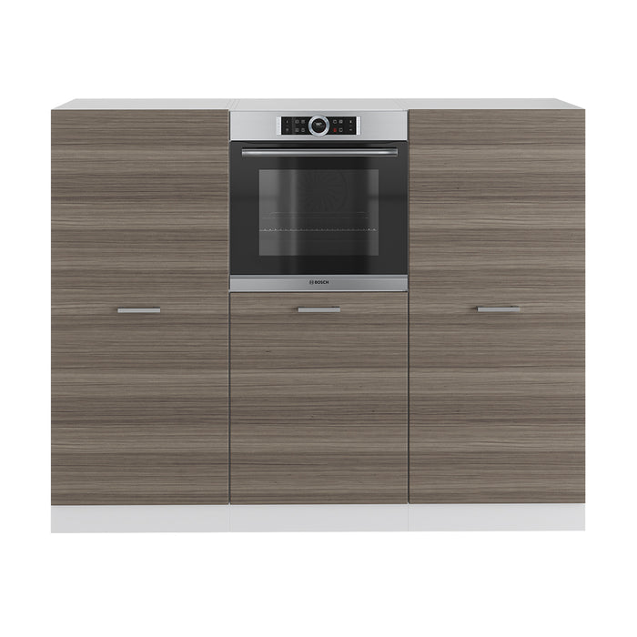 Vicco Cucine componibili piccole Grigio prezioso/bianco 180 cm senza piano di lavoro