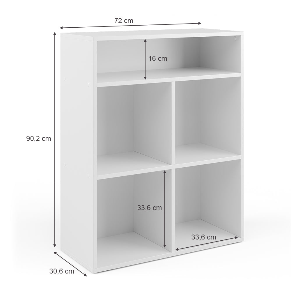 Vicco Libreria bambini Bianco 72 x 90.2 cm 4 scomparti