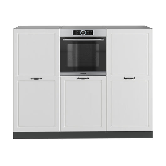 Vicco Cucine componibili piccole Bianco casa di campagna/antracite 180 cm senza piano di lavoro