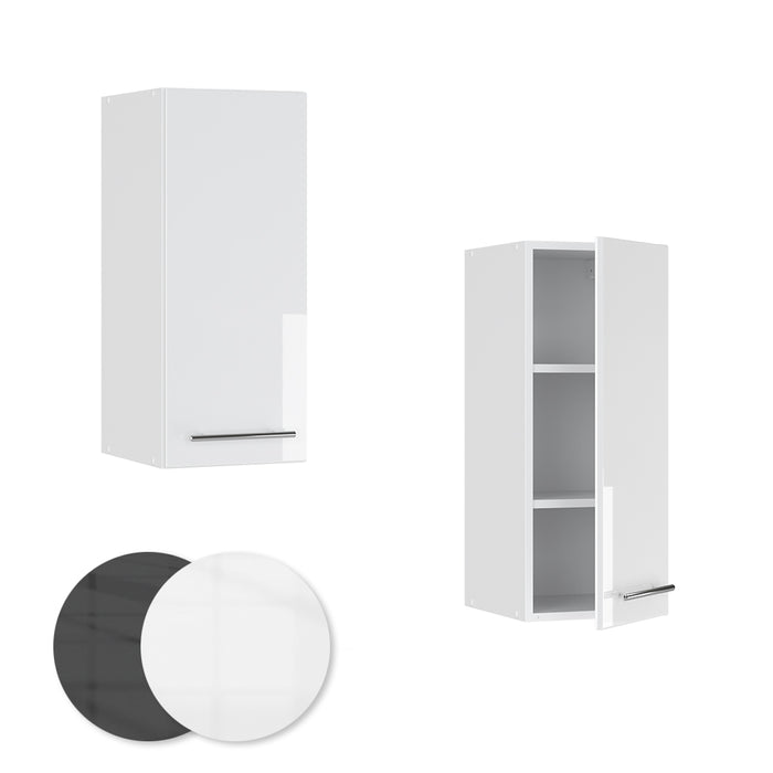 Vicco Pensile da cucina Bianco lucido 30 cm