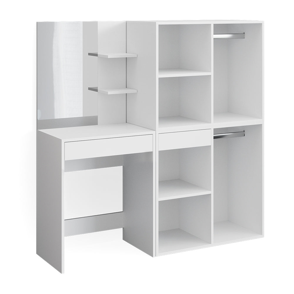 Vicco Tavolo da toeletta Bianco 60 cm con armadi