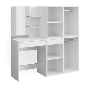 Vicco Tavolo da toeletta Bianco 60 cm con armadi