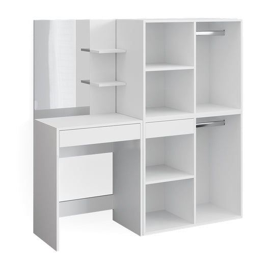 Vicco Tavolo da toeletta Bianco 60 cm con armadi