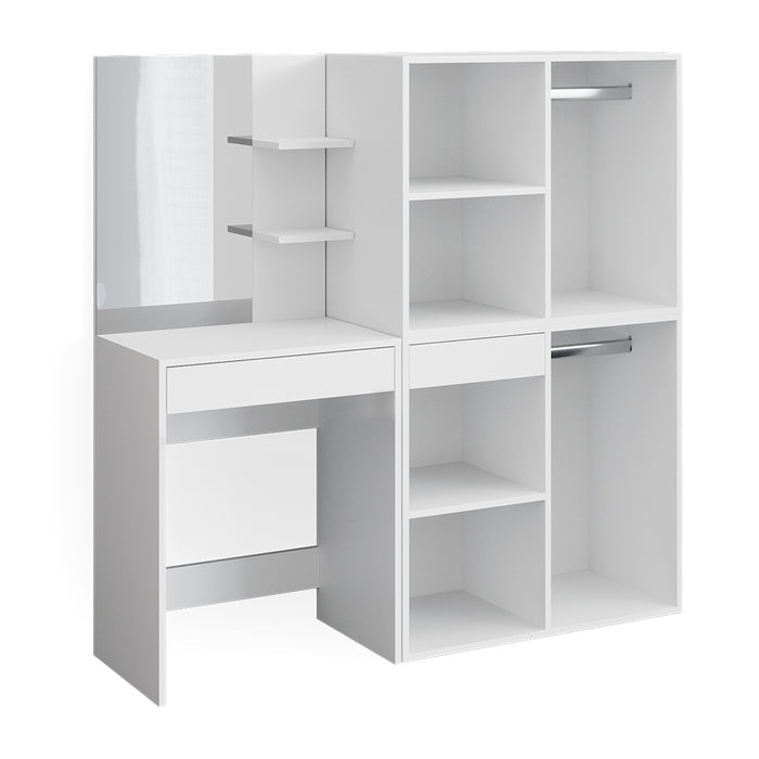 Vicco Tavolo da toeletta Bianco 60 cm con armadi