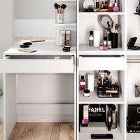 Vicco Tavolo da toeletta Bianco 60 cm con armadi