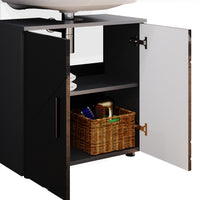 Vicco Set mobili bagno Antracite lucido 3 pezzi, con base 60 cm