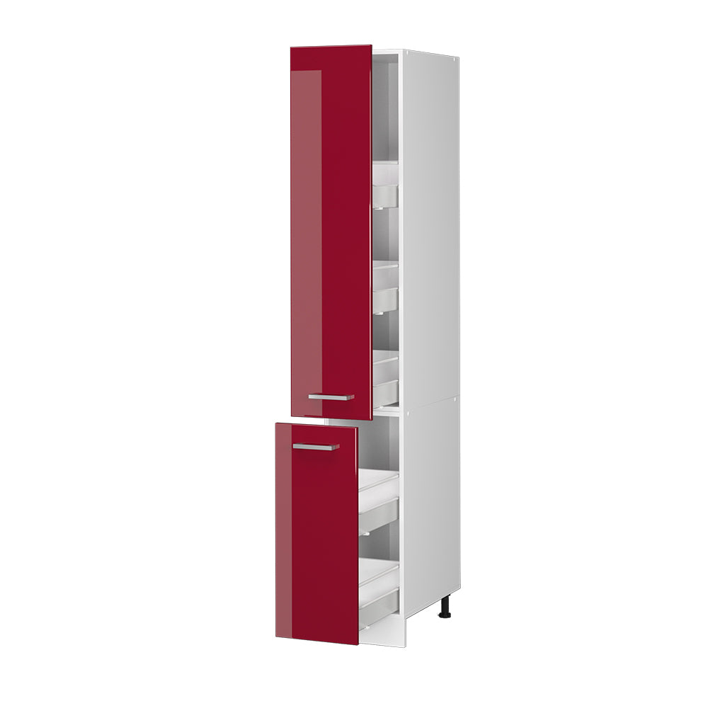 Vicco Dispensa universale Rosso bordeaux lucido 30 cm con porte