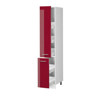Vicco Dispensa universale Rosso bordeaux lucido 30 cm con porte