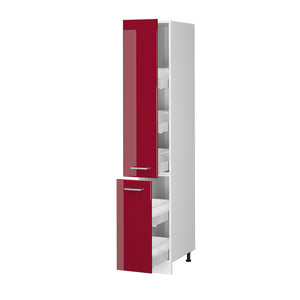 Vicco Dispensa universale Rosso bordeaux lucido 30 cm con porte