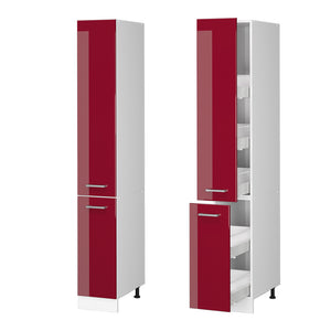 Vicco Dispensa universale Rosso bordeaux lucido 30 cm con porte