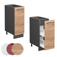 Vicco Armadio cucina dispensa alto Quercia dorata 30 cm , PL Rovere