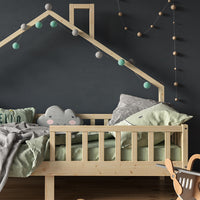 Vitalispa Letto da casa Legno naturale 90x200 cm