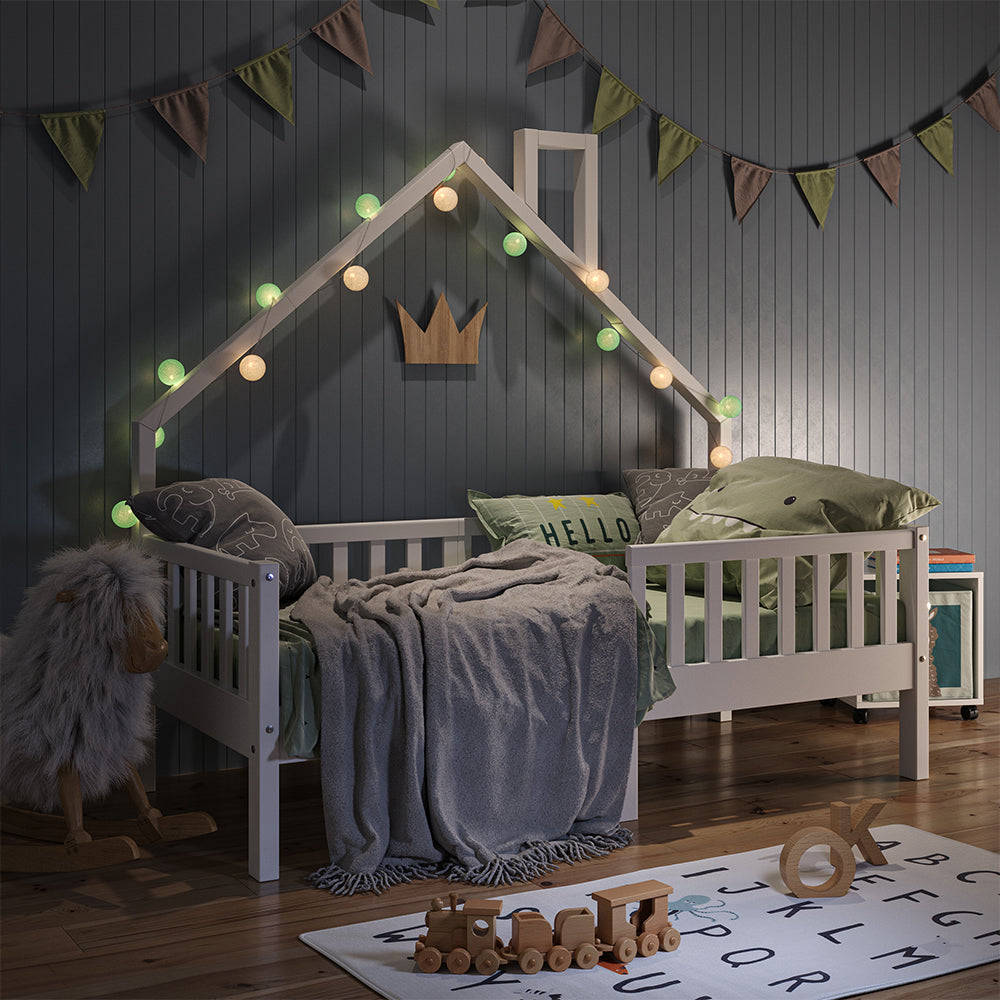 Vitalispa Letto montessori bambini Bianco 80x160 cm