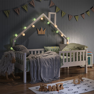 Vitalispa Letto montessori bambini Bianco 80x160 cm