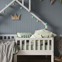 Vitalispa Letto montessori bambini Bianco 80x160 cm con materasso