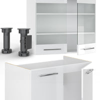 Vicco Cucina componibile Bianco lucido/bianco 240 cm , PL Antracite