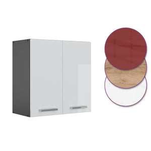 Vicco Pensile da cucina Bianco lucido 60 cm