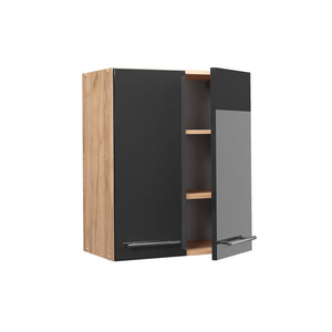 Vicco Pensile da cucina Antracite lucido 60 cm