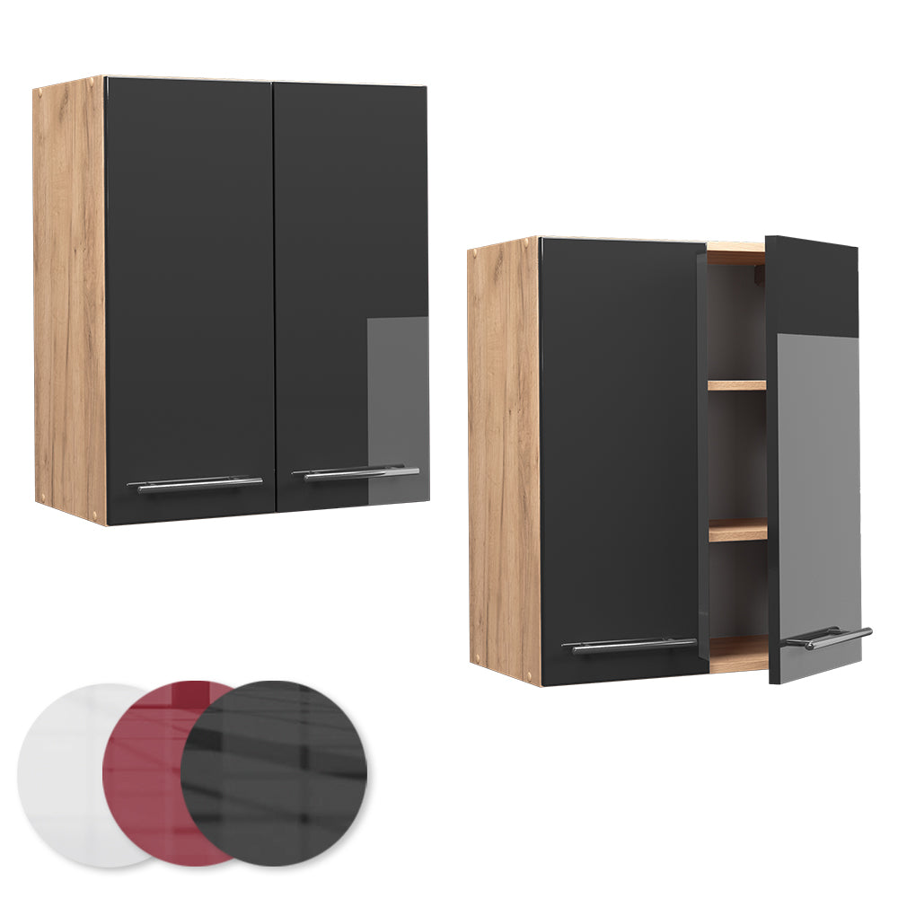 Vicco Pensile da cucina Antracite lucido 60 cm