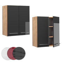 Vicco Pensile da cucina Antracite lucido 60 cm