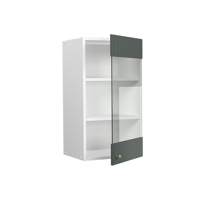 Vicco Mobile da cucina in vetro Verde-oro Country House 40 cm