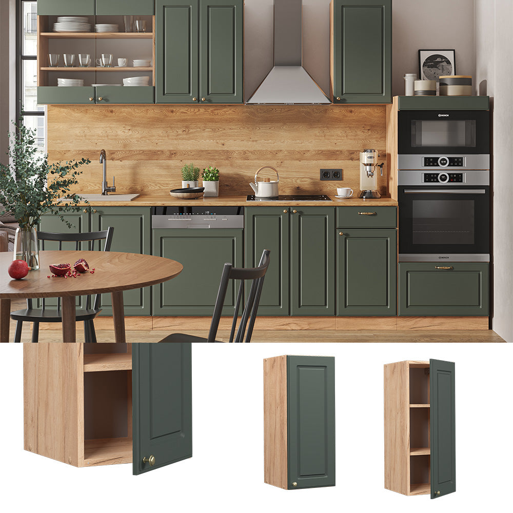 Vicco Pensile da cucina Verde-oro Country House 30 cm