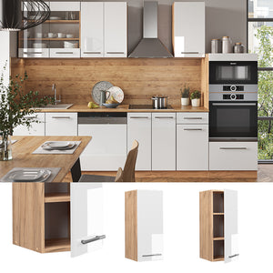 Vicco Pensile da cucina Bianco lucido 30 cm