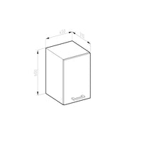 Vicco Pensile da cucina Antracite casa di campagna 45 cm