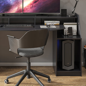 Vicco Scrivania computer Nero 179.8 x 65.5 cm