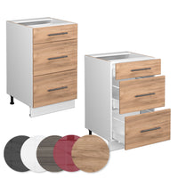 Vicco Mobiletto base per cucina Quercia dorata 50 cm senza piano di lavoro