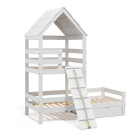 Vitalispa Letto montessori bambini Bianco 90x200 cm con cassetto