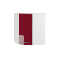 Vicco Mobile angolare da cucina Rosso bordeaux lucido 57 cm