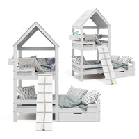 Vitalispa Letto montessori bambini Bianco 90x200 cm con cassetto