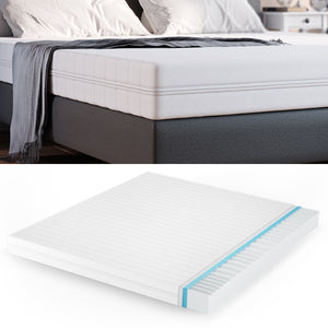 Vitalispa Materasso in schiuma fredda Bianco 160 x 200 cm H2 grado di durezza, 7 zone