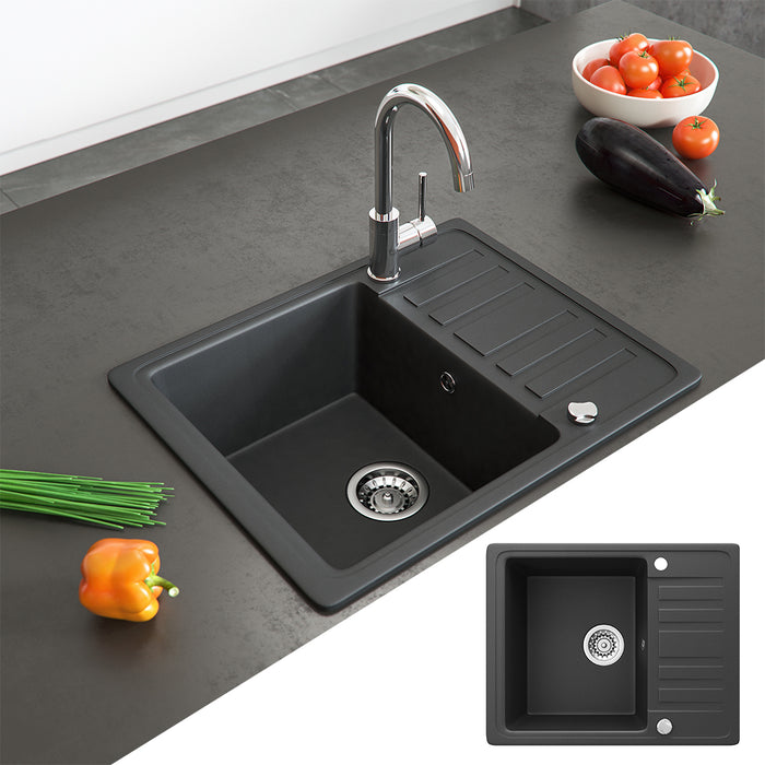 Bergström Lavello Nero 57.5 x 46 cm con asciugatura