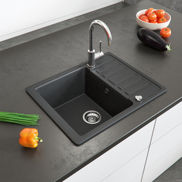 Bergström Lavello Nero 57.5 x 46 cm con asciugatura