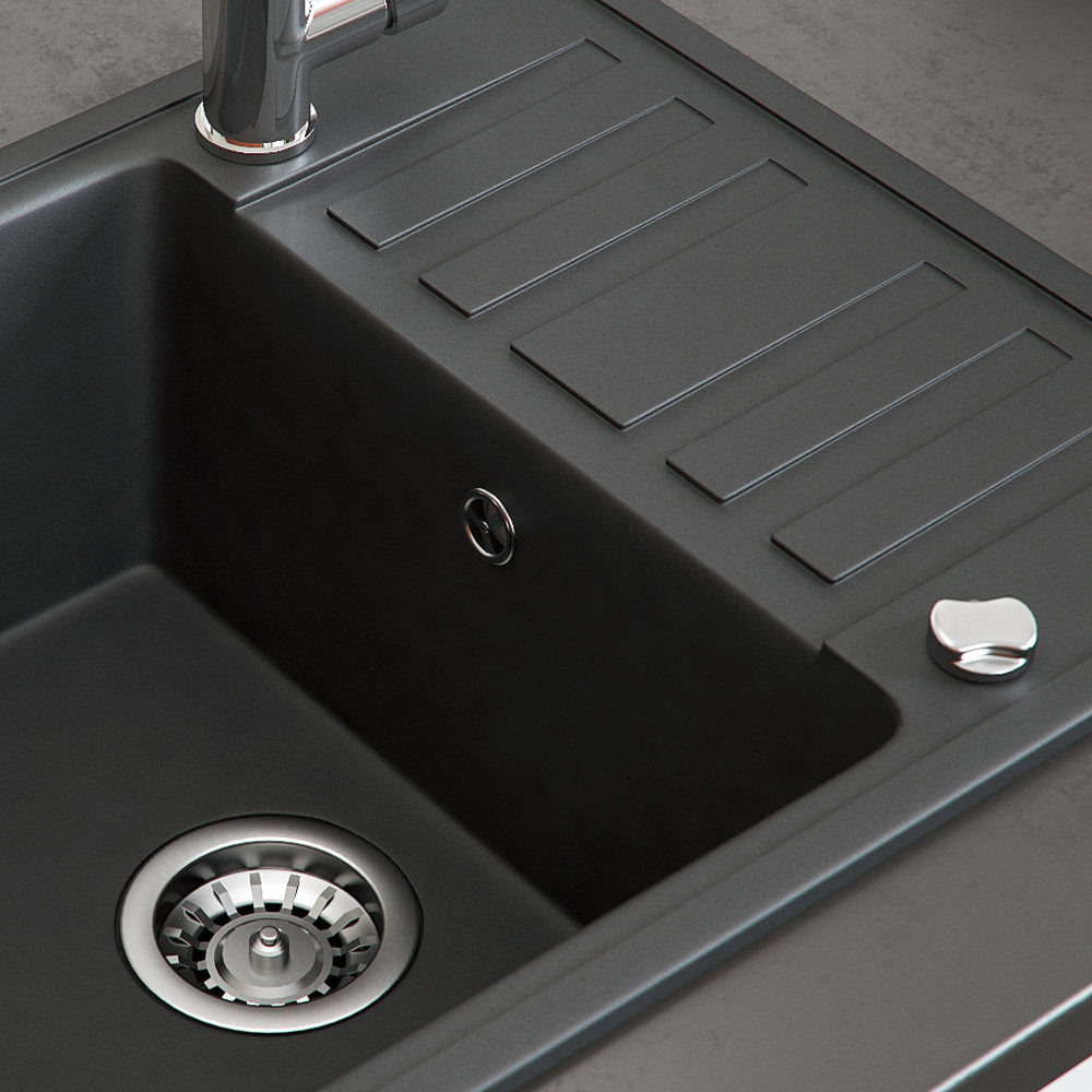 Bergström Lavello Nero 57.5 x 46 cm con asciugatura
