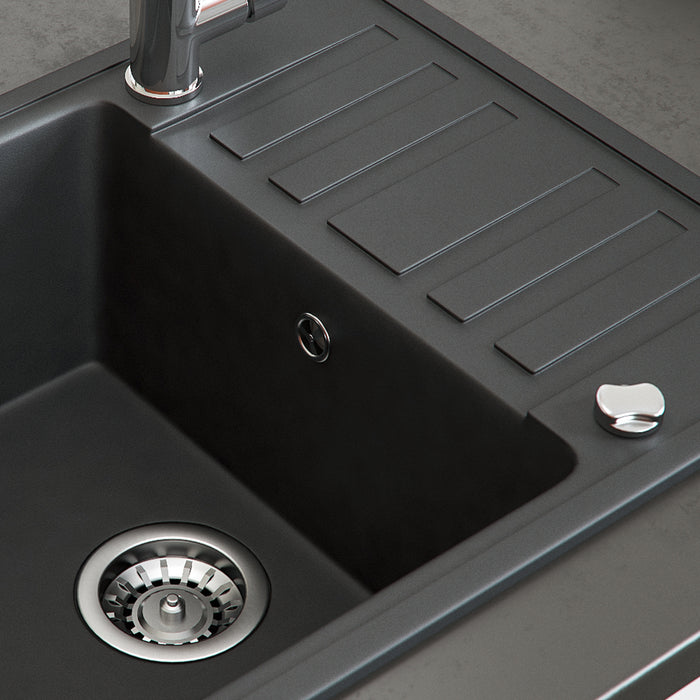 Bergström Lavello Nero 57.5 x 46 cm con asciugatura