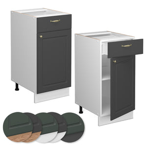 Vicco Mobiletto base per cucina Antracite-oro 40 cm , PL Rovere