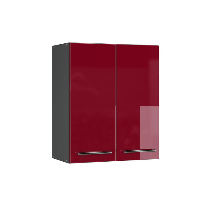 Vicco Pensile da cucina Rosso bordeaux lucido 60 cm