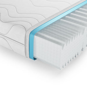 Vitalispa Materasso in schiuma fredda Bianco 80 x 200 cm 20 cm di altezza