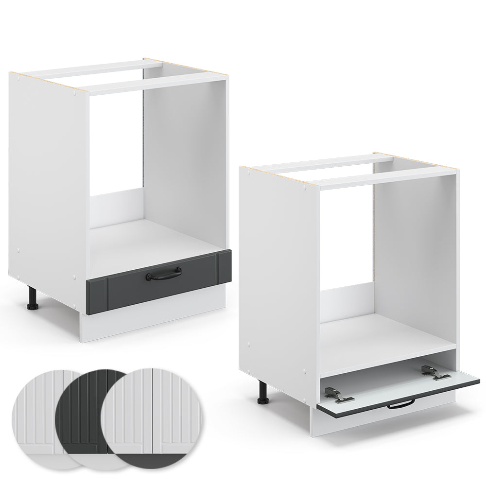 Vicco Mobile per forno da incasso Antracite casa di campagna 60 cm , PL Antracite