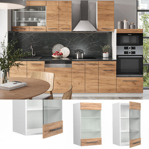 Vicco Mobile da cucina in vetro Quercia dorata 40 cm