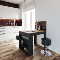 Vicco Tavolo da pranzo Antracite/quercia dorata 67 x 100 cm