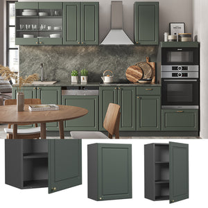 Vicco Pensile da cucina Verde-oro Country House 50 cm